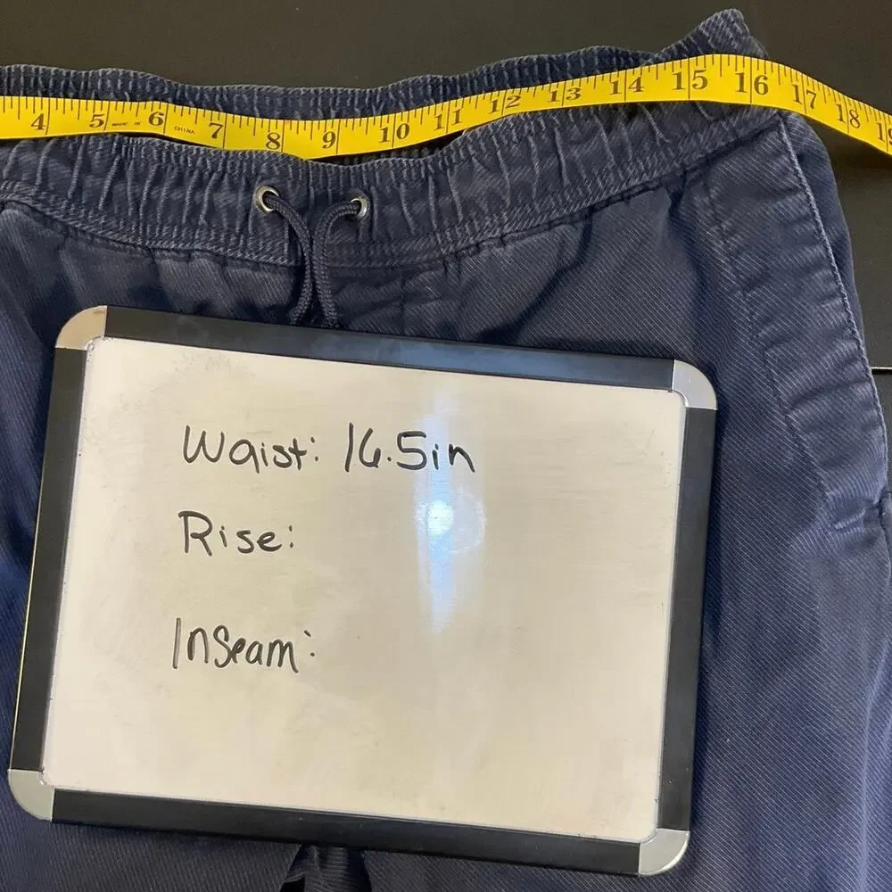 Banana Republic Aiden Fit Jogger Pants Men’s 33x30 Navy Drawstring Stretch Chino